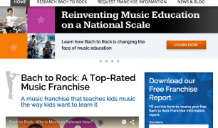 Bach to Rock franchise website