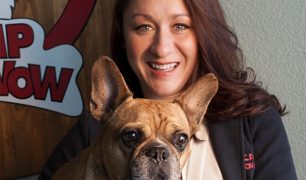 Renuka Salinger and Dog
